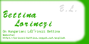 bettina lorinczi business card